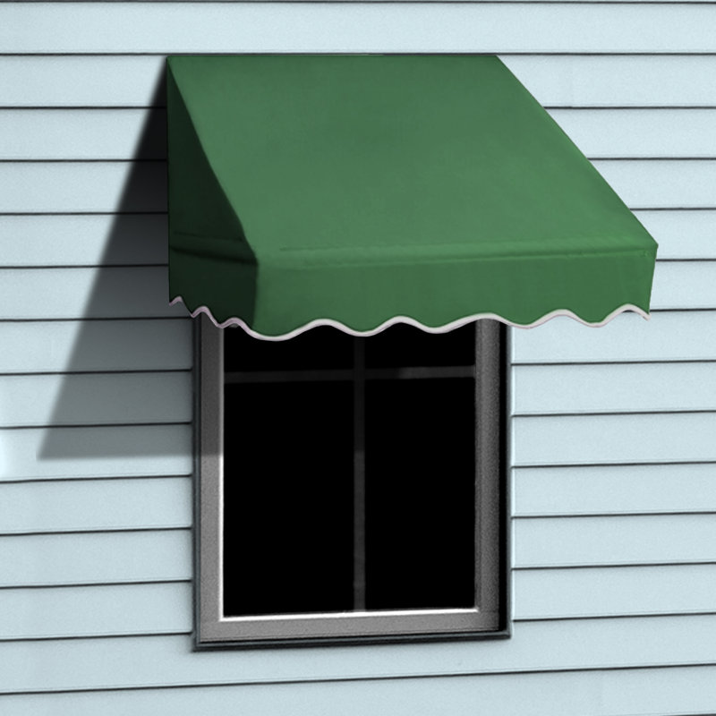 ALEKO 4 ft. W x 2 ft. D Fabric Retractable Standard Window Awning & Reviews Wayfair